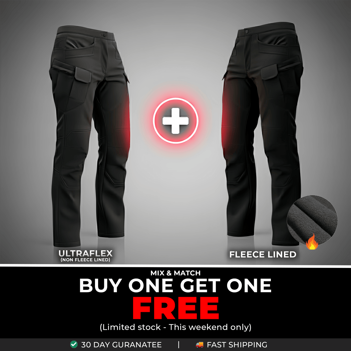 Fleece Lined Work Trousers