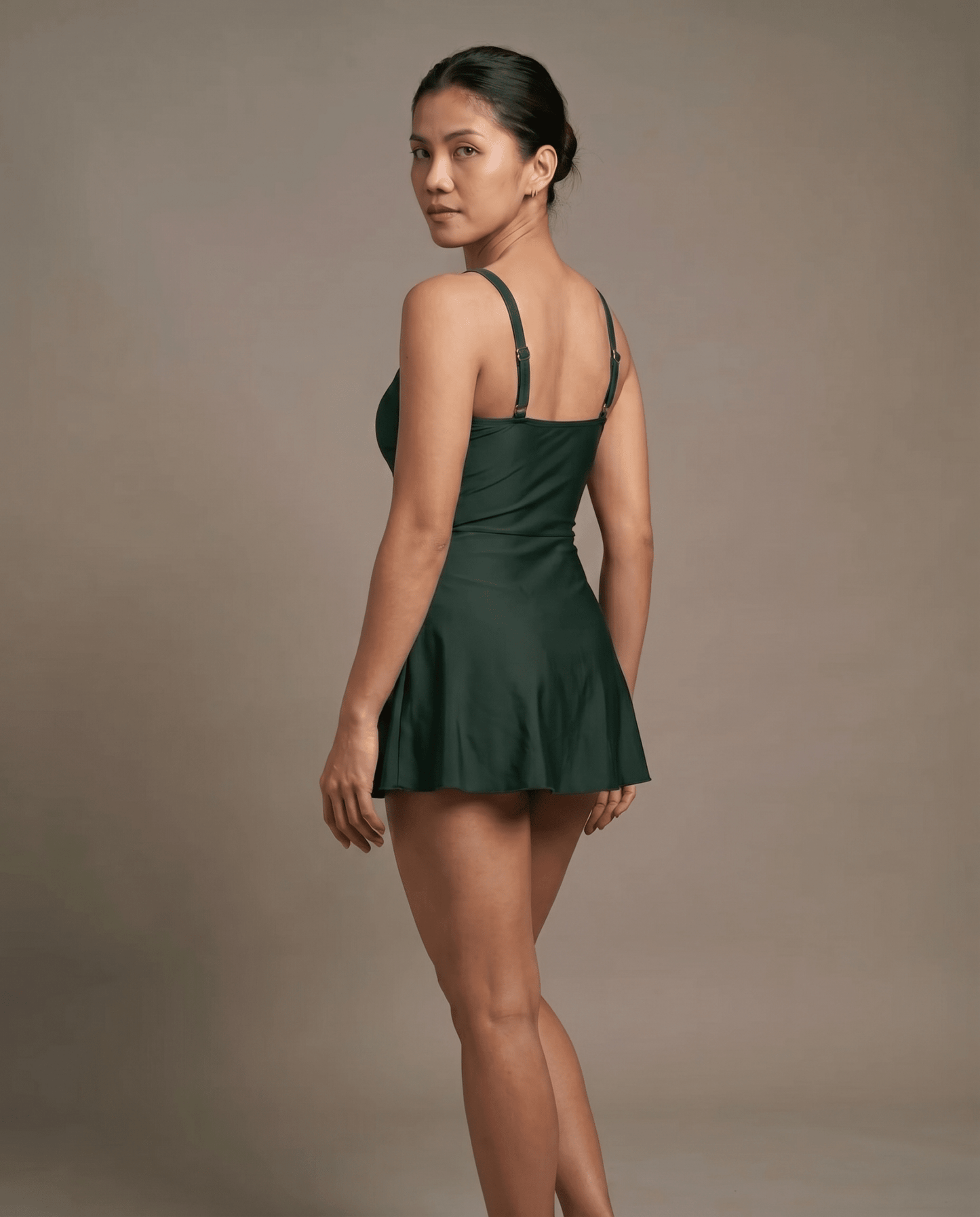 European And American Thick Swimsuit With Shoulder Straps Dress