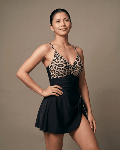 European And American Thick Swimsuit With Shoulder Straps Dress - HXT