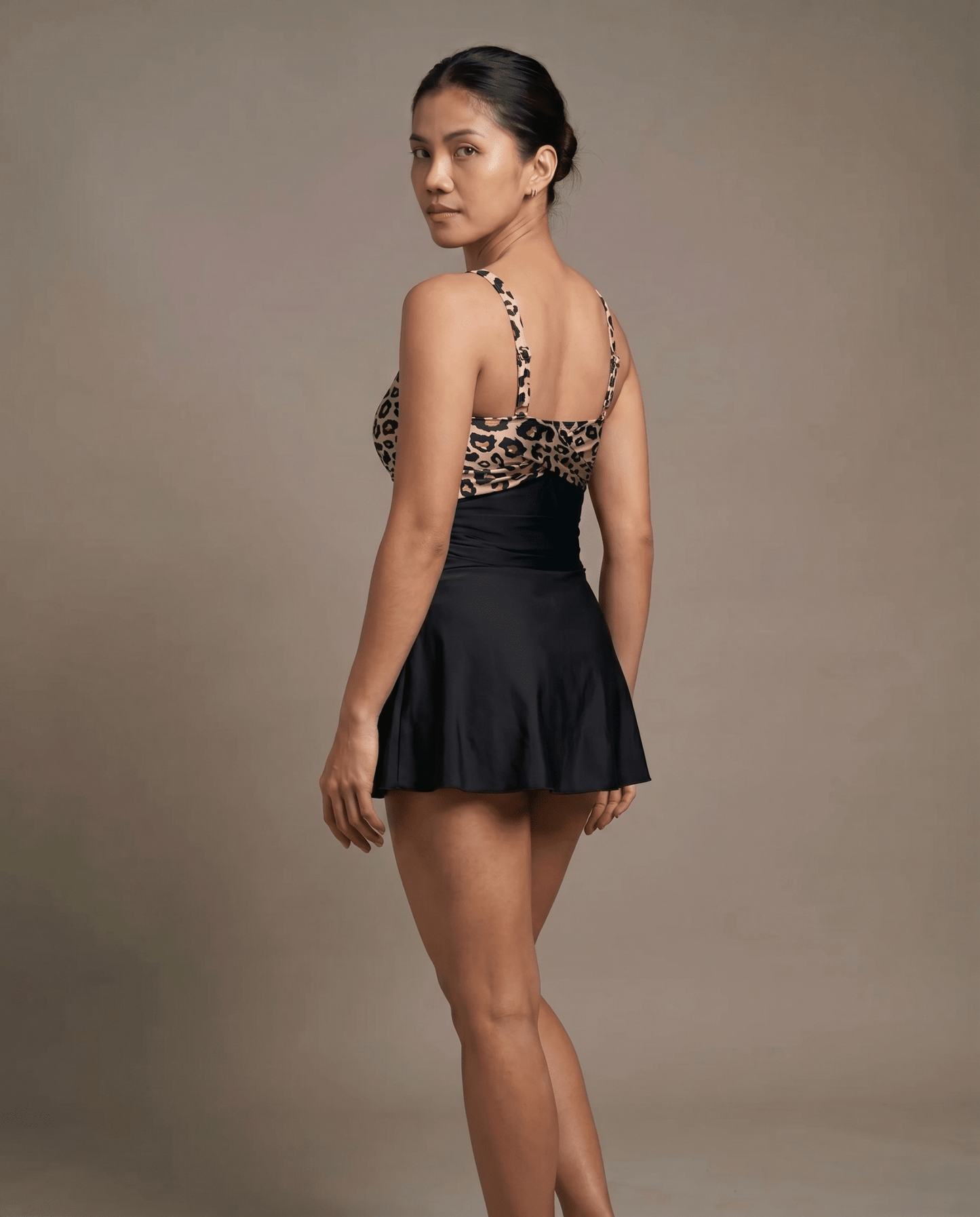 European And American Thick Swimsuit With Shoulder Straps Dress