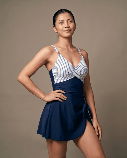 European And American Thick Swimsuit With Shoulder Straps Dress - HXT