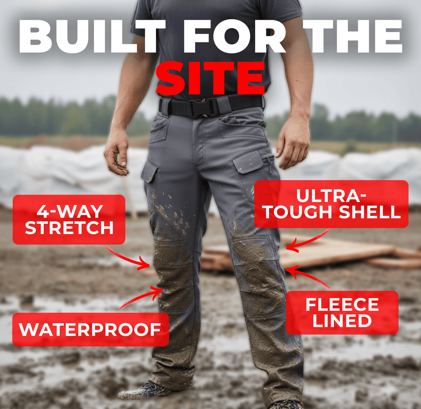 Fleece Lined Waterproof Work Pants